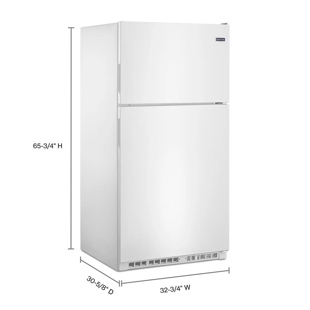 33-Inch Wide Top Freezer Refrigerator with PowerCold Feature- 21 Cu. Ft. view 4