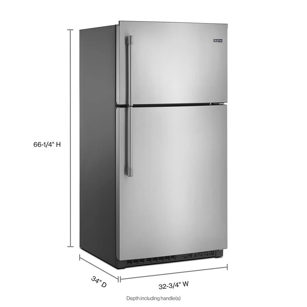 33-Inch Wide Top Freezer Refrigerator with EvenAir Cooling Tower- 21 Cu. Ft. view 5