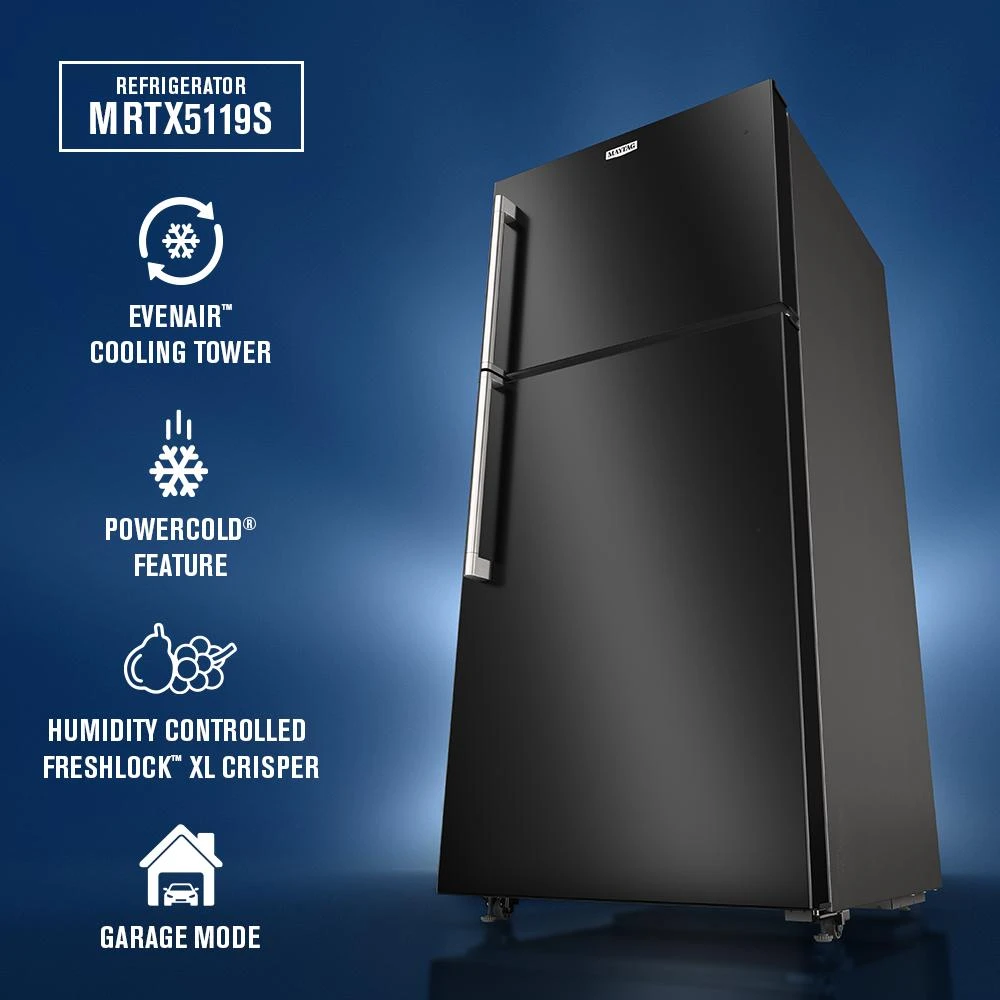 30-Inch Wide Top-Freezer Refrigerator with Garage Mode—19 Cu. Ft. MRTX5119SB