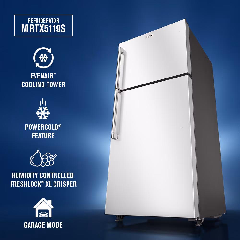 30-Inch Wide Top-Freezer Refrigerator with Garage Mode—19 Cu. Ft. view 14