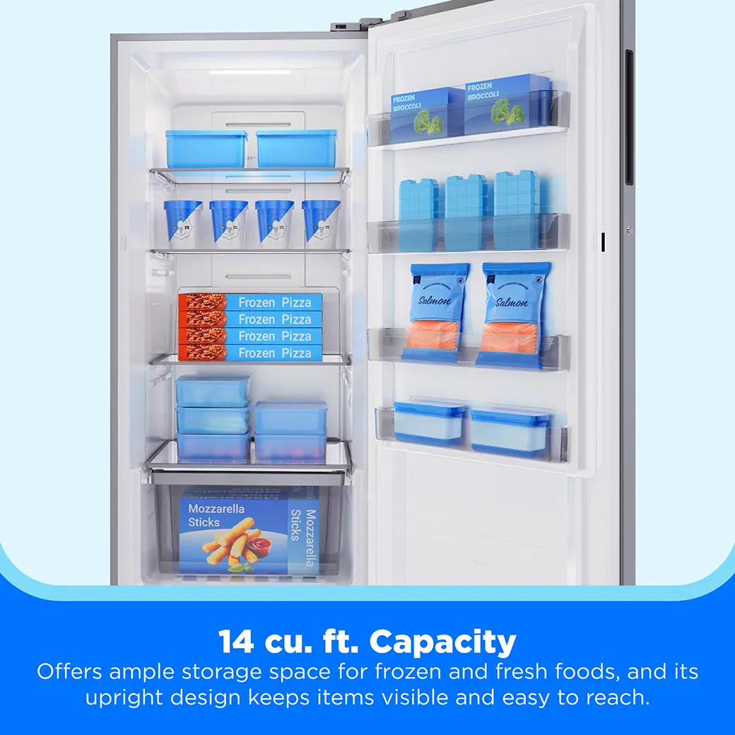 14 cu. ft. Convertible Upright Freezer (Stainless Steel) MRU14F5AST
