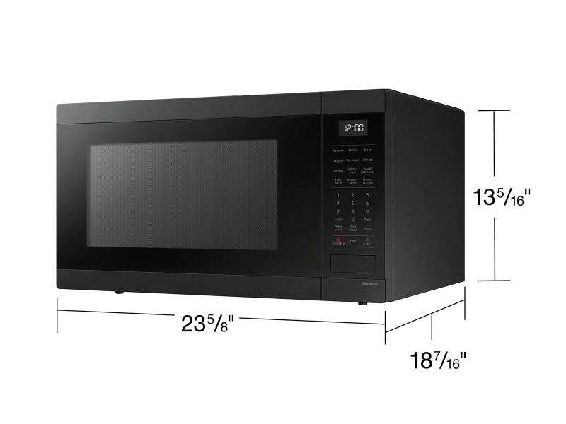 1.9 cu. ft. Countertop Microwave with Sensor Cooking in Matte Black Stainless Steel MS19DG8500MTAA