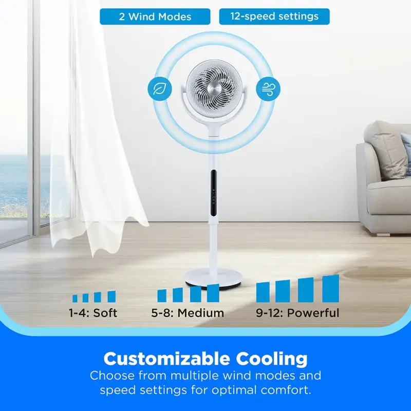 Smart Pedestal Air Circulator MSFS07RW6DW
