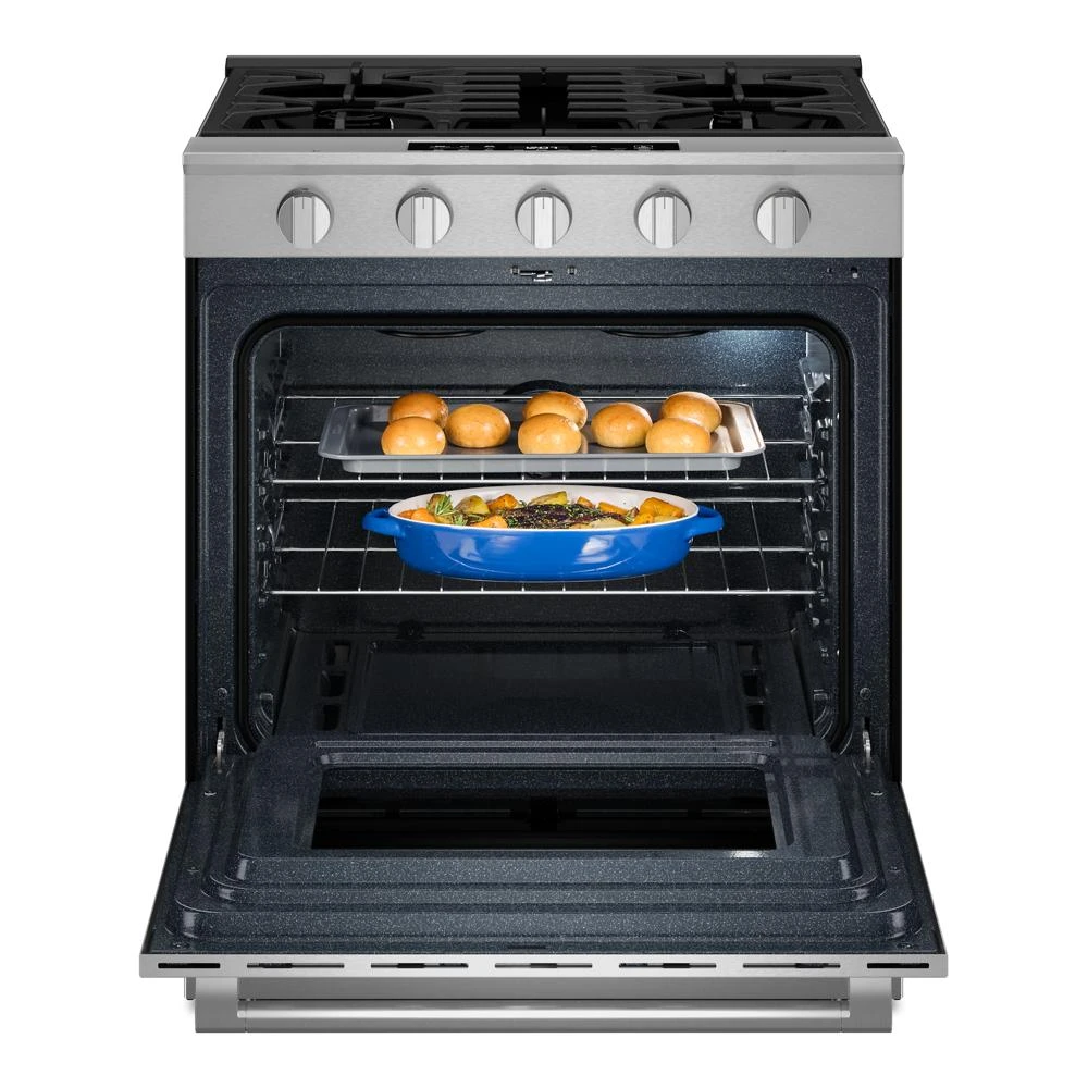 30-Inch Wide Slide-In Gas Range with Grill Mode and No Preheat Air Fry - 5.0 Cu. Ft. view 4