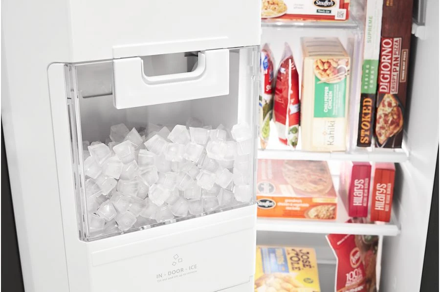 36-Inch Wide Side-by-Side Refrigerator with Exterior Ice and Water Dispenser - 25 Cu. Ft. MSS25C4MGB