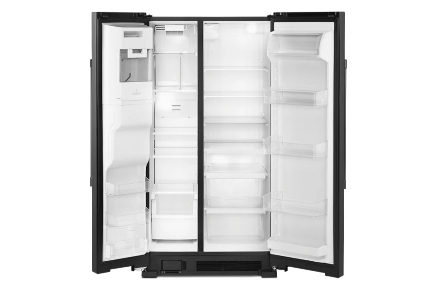 36-Inch Wide Side-by-Side Refrigerator with Exterior Ice and Water Dispenser - 25 Cu. Ft. MSS25C4MGB