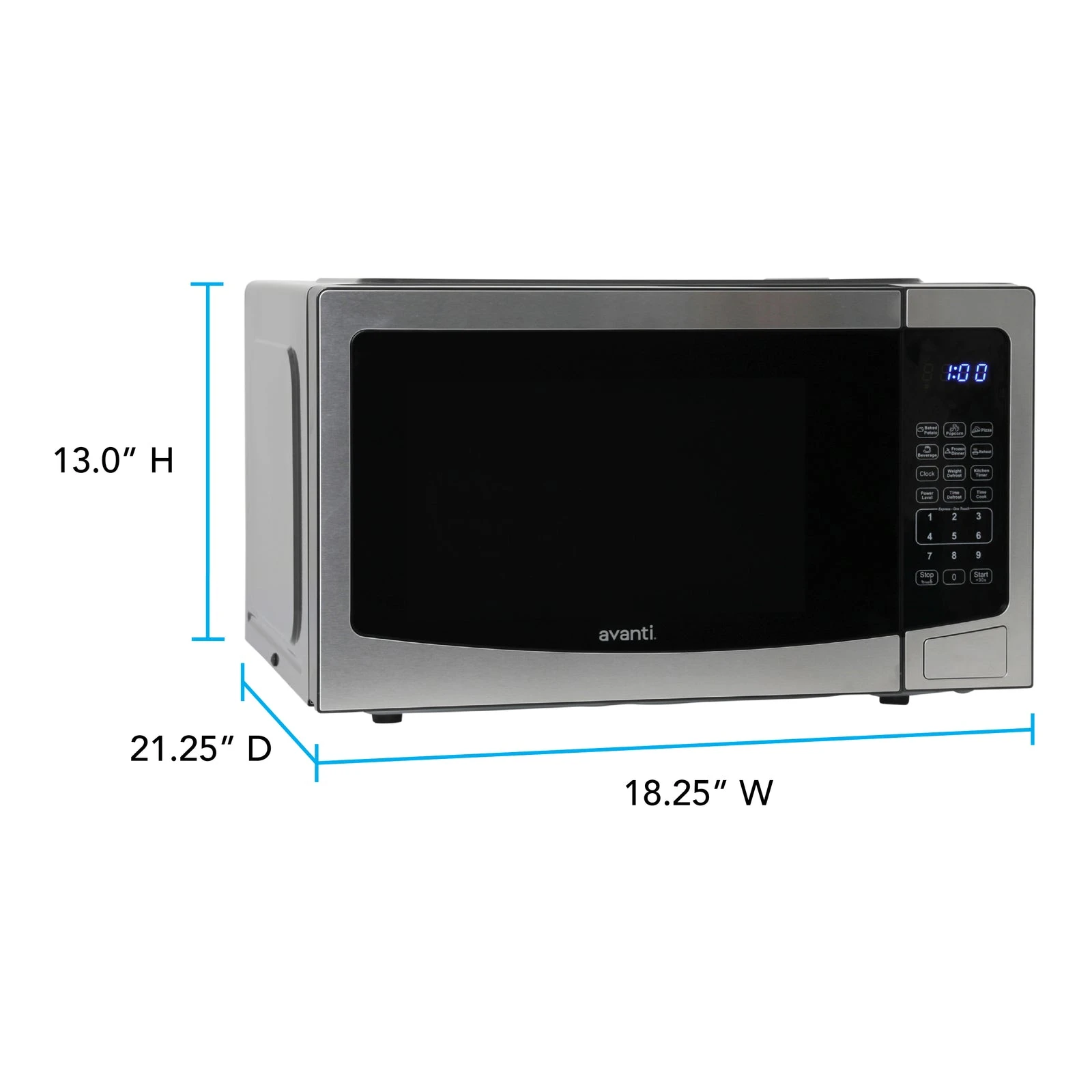 Microwave Oven, 1.1 cu. ft. Capacity MT115V3STH
