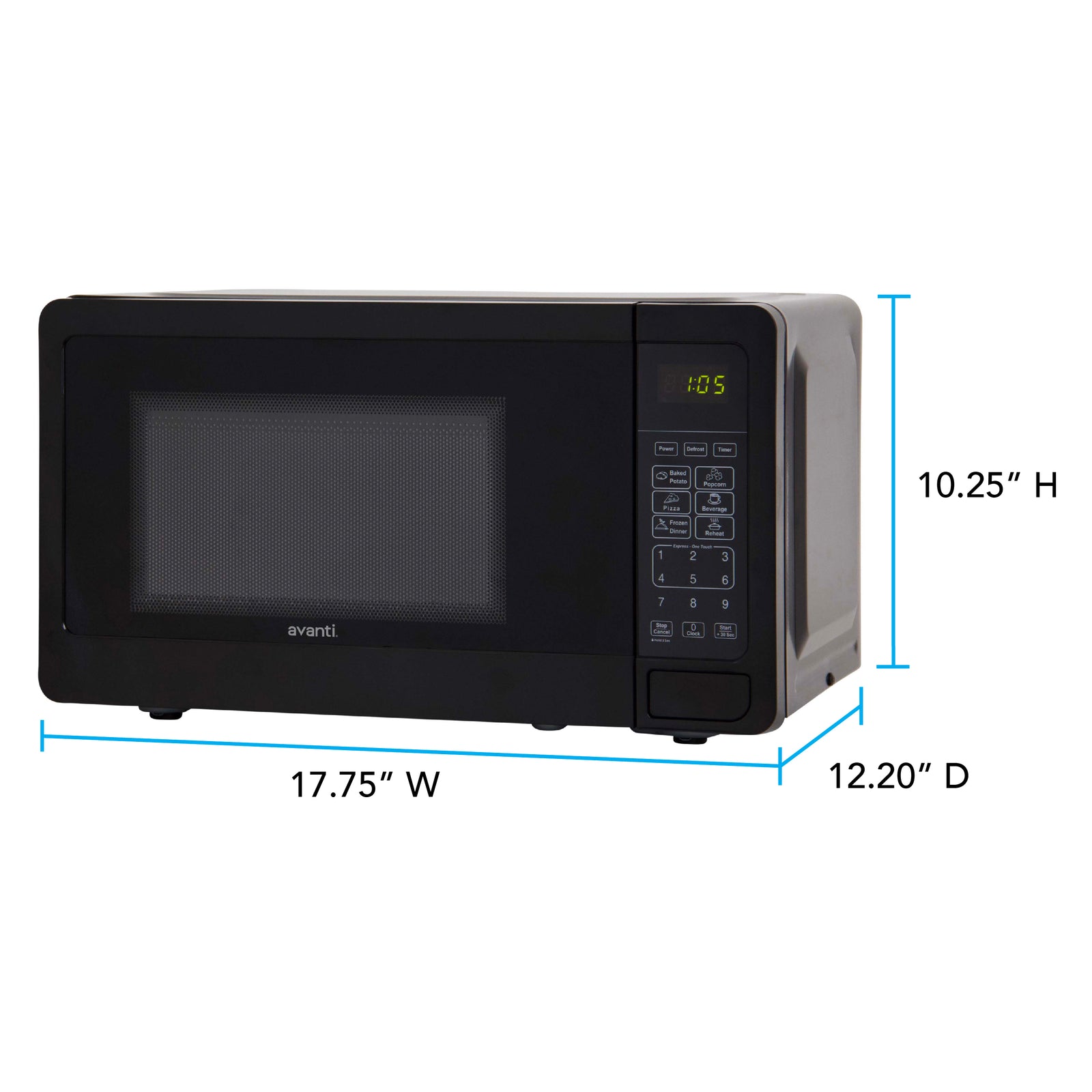 Avanti Countertop Microwave Oven, 0.7 cu. ft. view 9