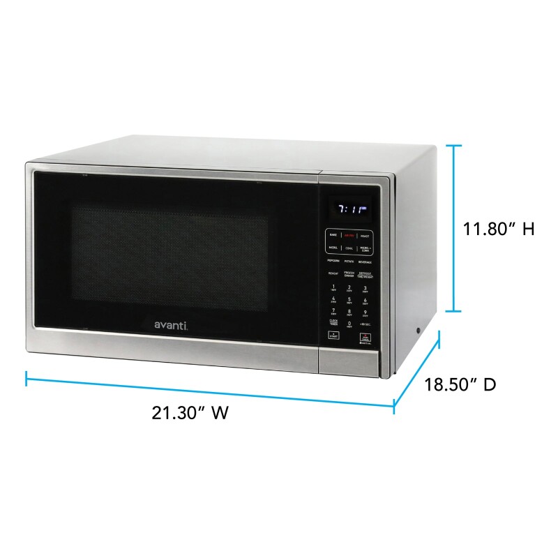 Avanti Microwave Air Fry, Convection Oven 3-in-1, 1.3 cu. ft. Capacity MTAF130K3S