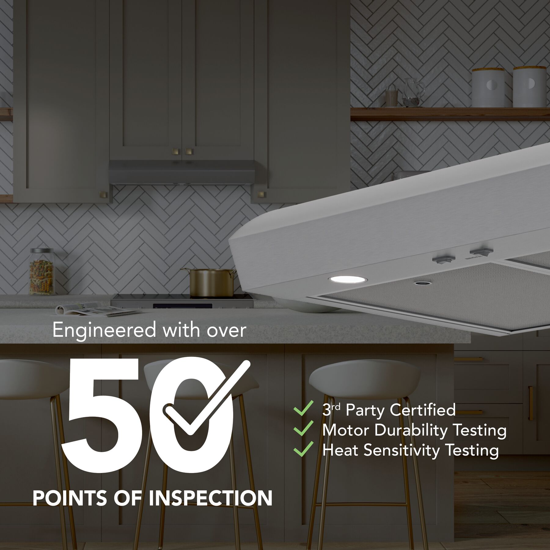 Broan-NuTone 30-Inch Under Cabinet Range Hood, ENERGY STAR, 350 Max Blower CFM, Stainless Steel view 6