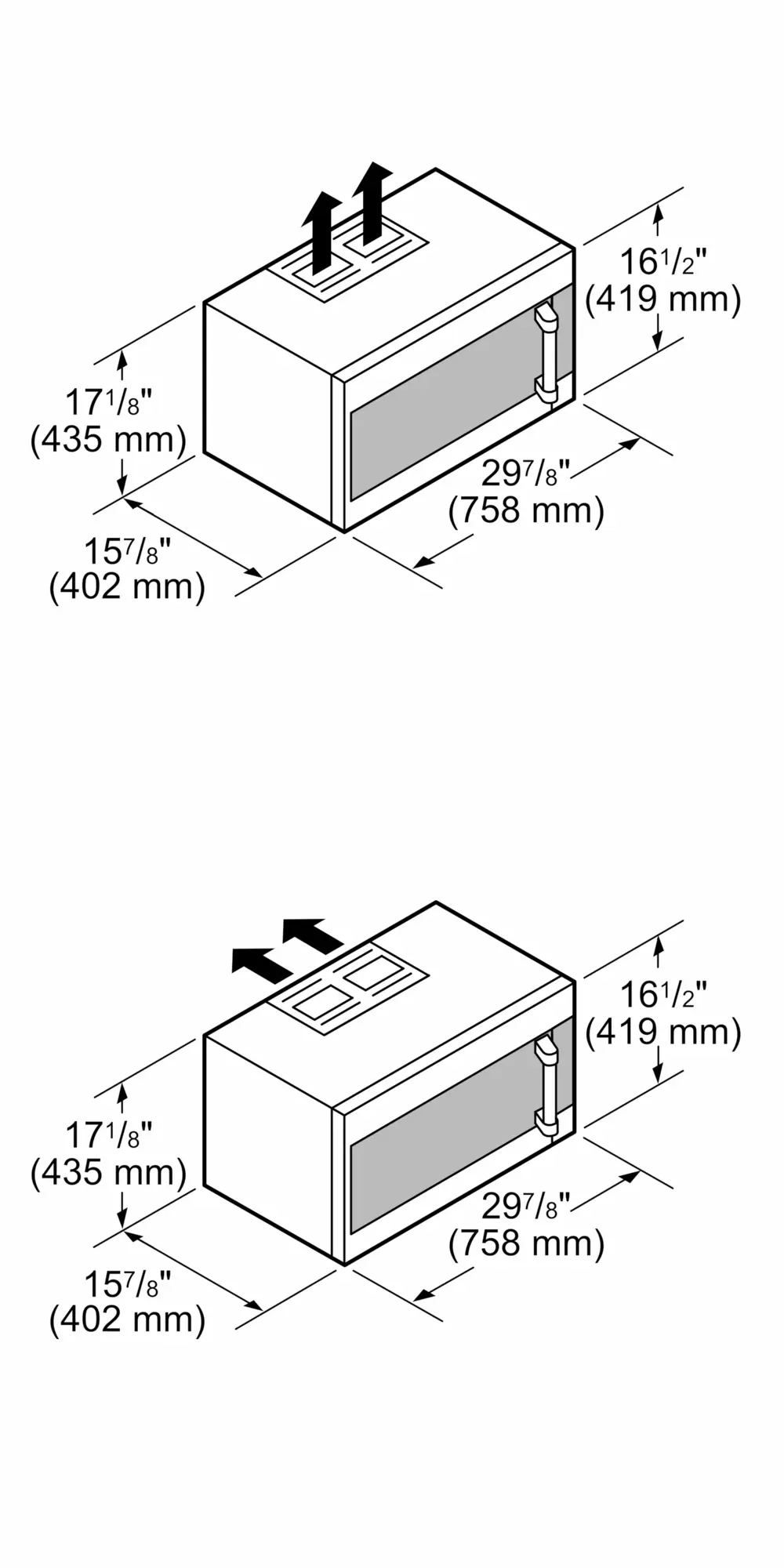Over-the-range Microwave 30'' Left Side Opening Door, MU30WSU