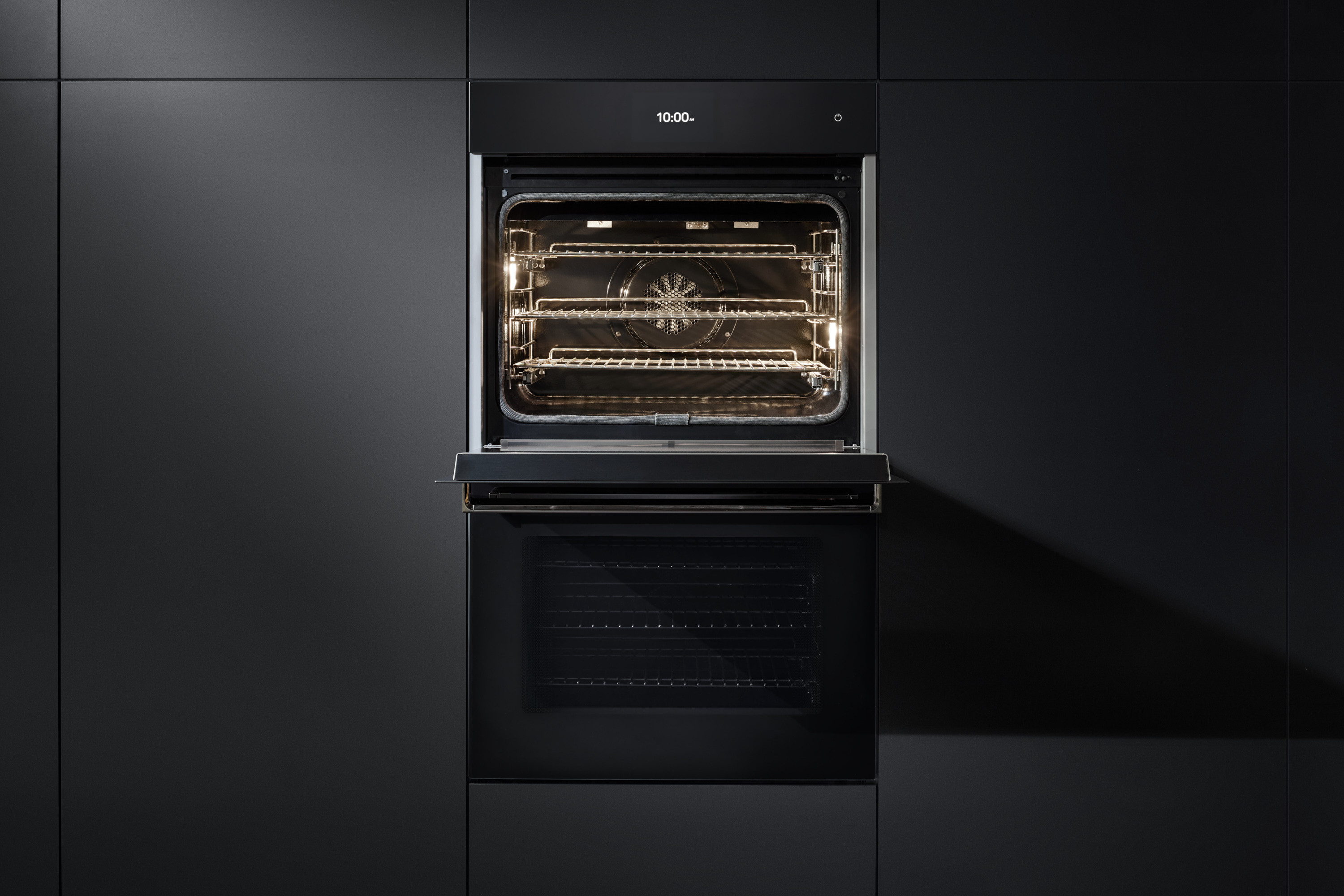 30"W. Double Electric Convection Black Glass Oven MVDOE6301BG