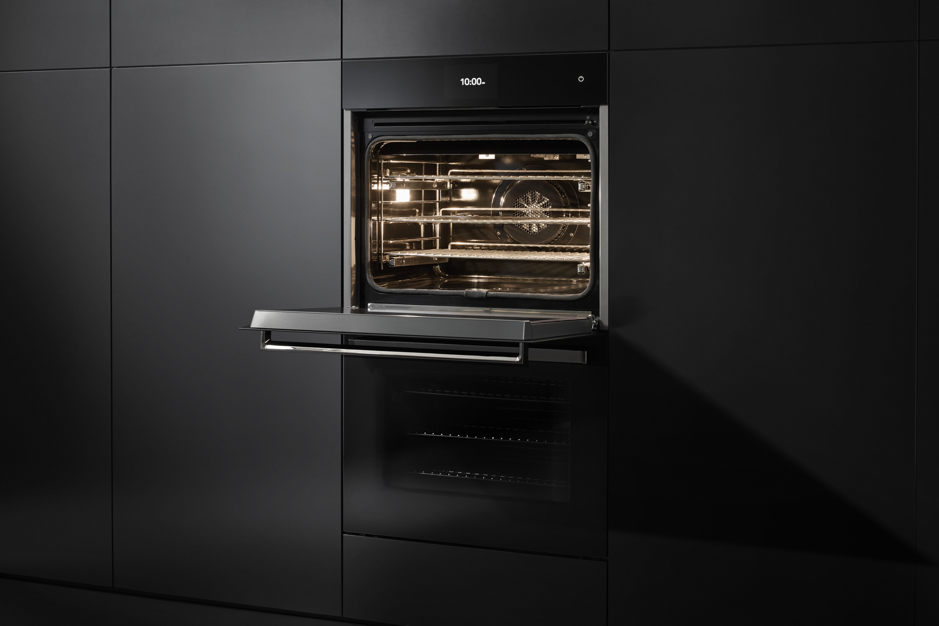 30"W. Double Electric Convection Black Glass Oven MVDOE6301BG