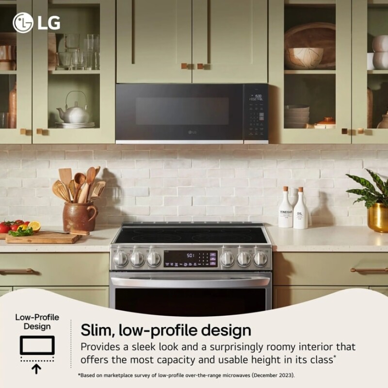 1.3 cu. ft. Smart Low Profile Over-the-Range Microwave Oven view 16
