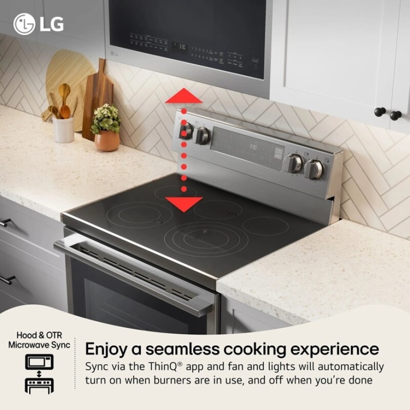 2.1 cu. ft. Smart Over-the-Range Microwave Oven with ExtendaVent® 2.0 & EasyClean® view 12