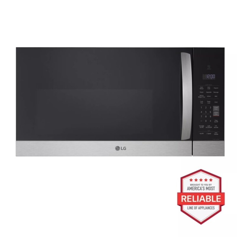 LG 1.7 cu. ft. Over-the-Range Microwave Oven Print Proof Stainless Steel MVEM1721F Picture 1