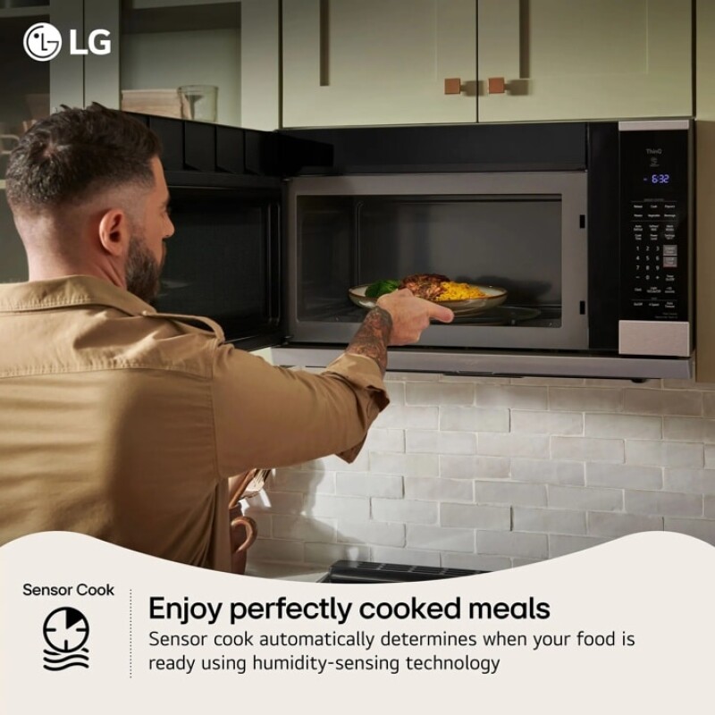 1.8 cu. ft. Smart Over-the-Range Microwave Oven with EasyClean® view 10