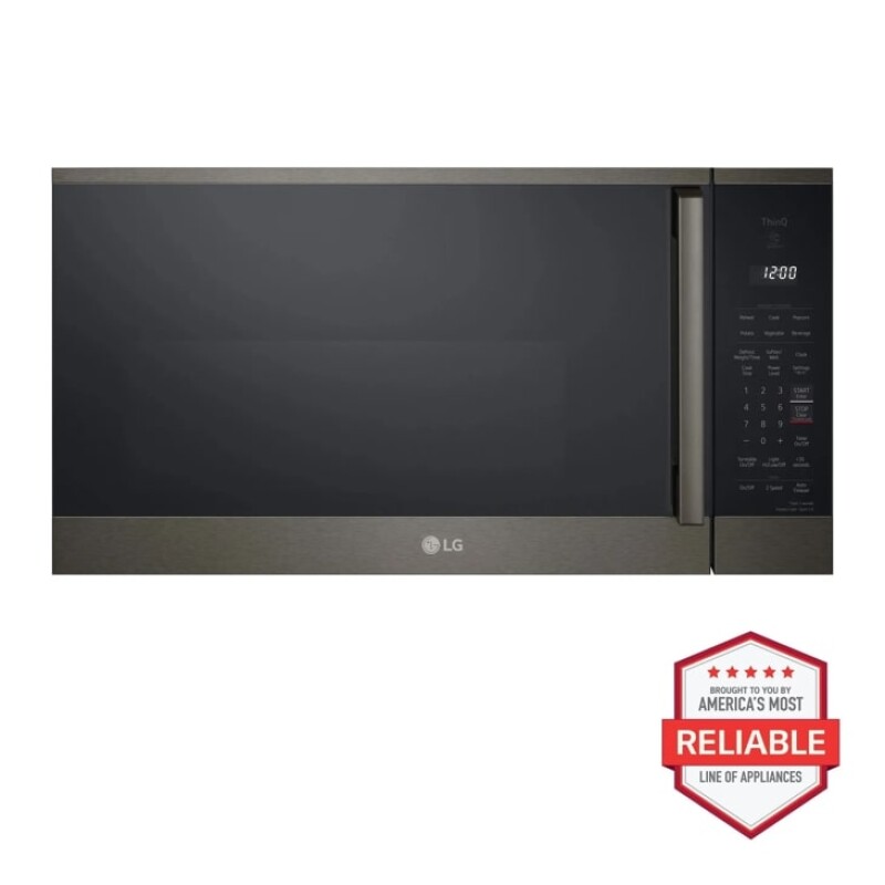 LG 1.8 cu. ft. Smart Over-the-Range Microwave Oven with EasyClean® Black Stainless Steel MVEM1825Z Picture 1