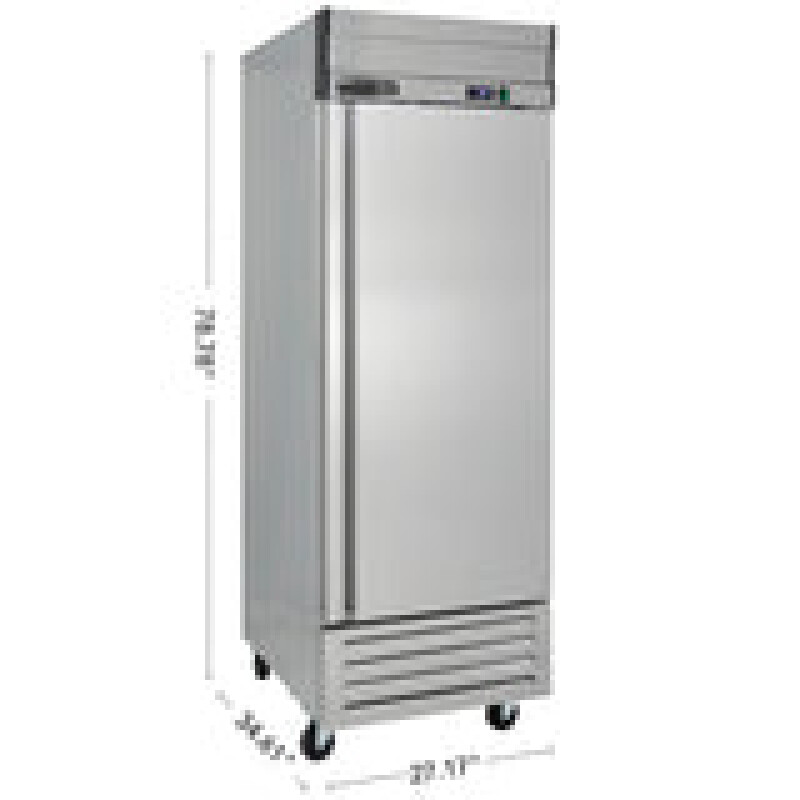 Maxx Cold V-Series 1 Door Reach-In Freezer, Bottom Mount, in Stainless Steel MVF23FDHC