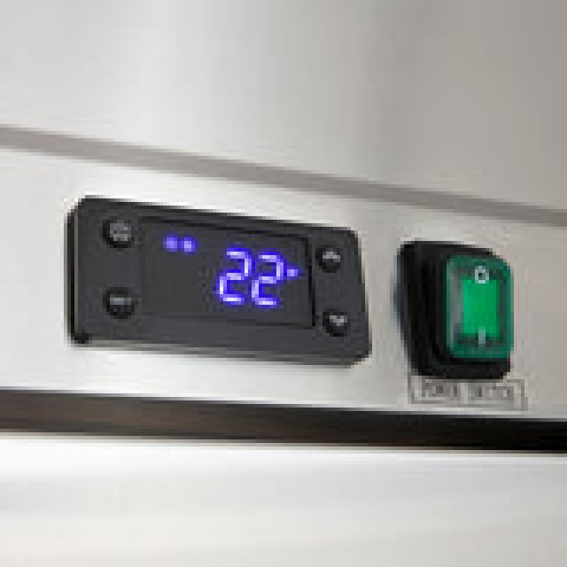 Maxx Cold V-Series 1 Door Reach-In Freezer, Bottom Mount, in Stainless Steel MVF23FDHC