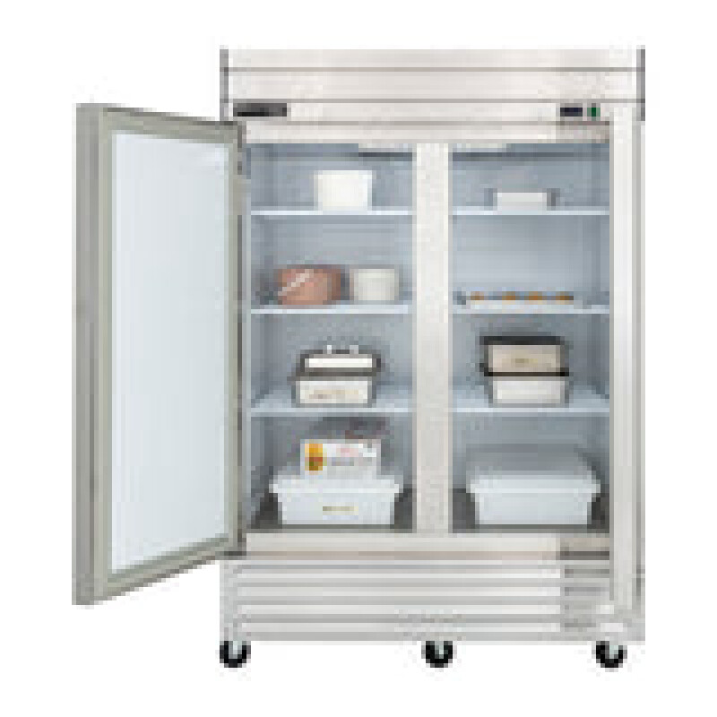 Maxx Cold V-Series 2 Door Reach-In Freezer, Bottom Mount, in Stainless Steel MVF49FDHC