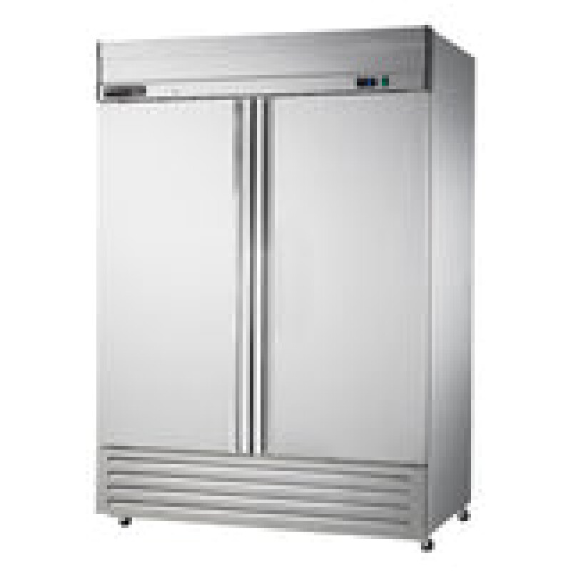 Maxx Cold V-Series 2 Door Reach-In Freezer, Bottom Mount, in Stainless Steel MVF49FDHC