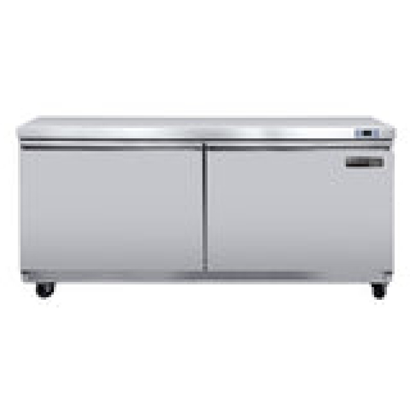 Maxx Cold V-Series 2 Door Undercounter Freezer, in Stainless Steel MVF60UHC