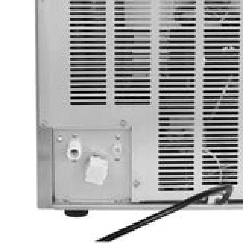 Maxx Ice V-Series Self-Contained Ice Machine, in Stainless Steel with Black Trim MVI115F