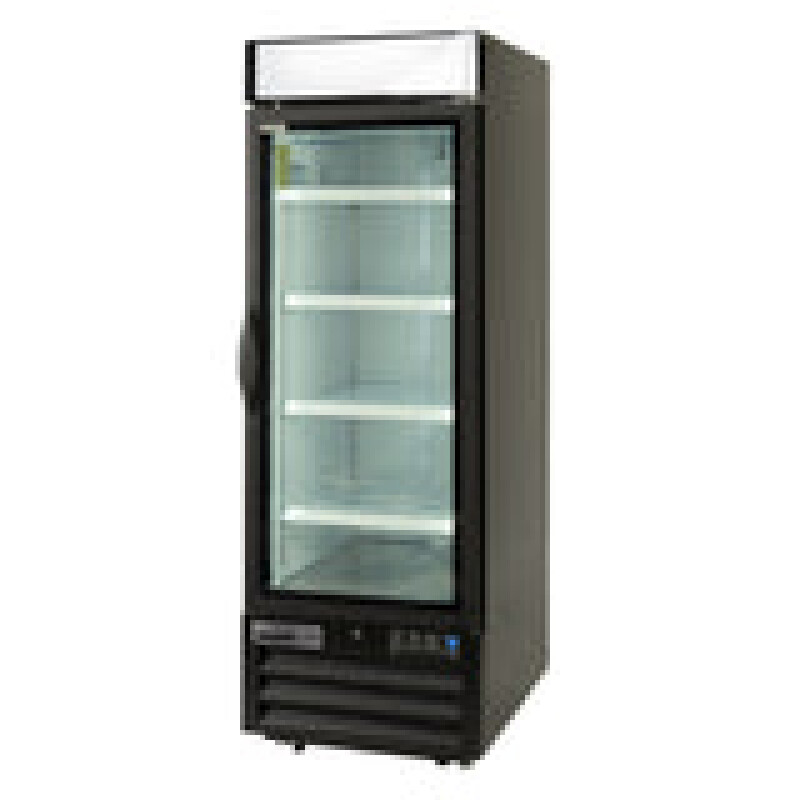 Maxx Cold V-Series Single Glass Door Merchandiser Freezer, in Black MVMF23B