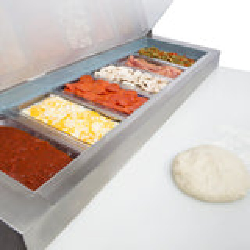 Maxx Cold V-Series 1 Door Refrigerated Pizza Prep Table MVPP50HC