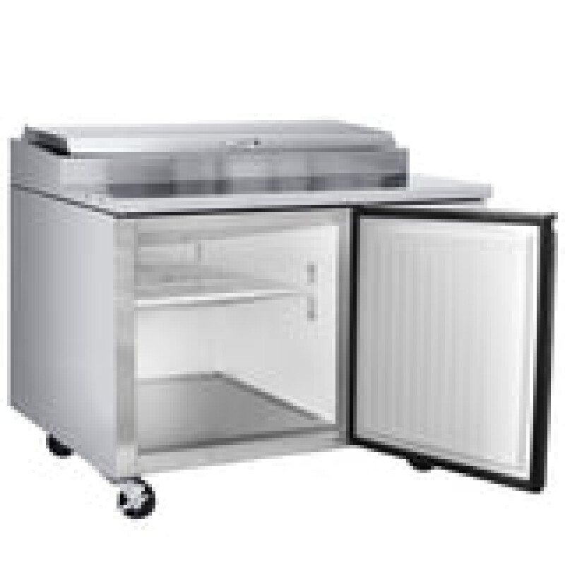 Maxx Cold V-Series 1 Door Refrigerated Pizza Prep Table, in Stainless Steel MVPP50HC