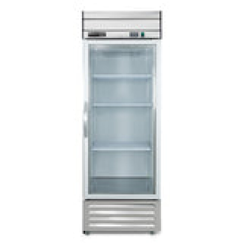Maxx Cold V-Series 1 Glass Door Reach-In Refrigerator, Bottom Mount, in Stainless Steel MVR23GDHC