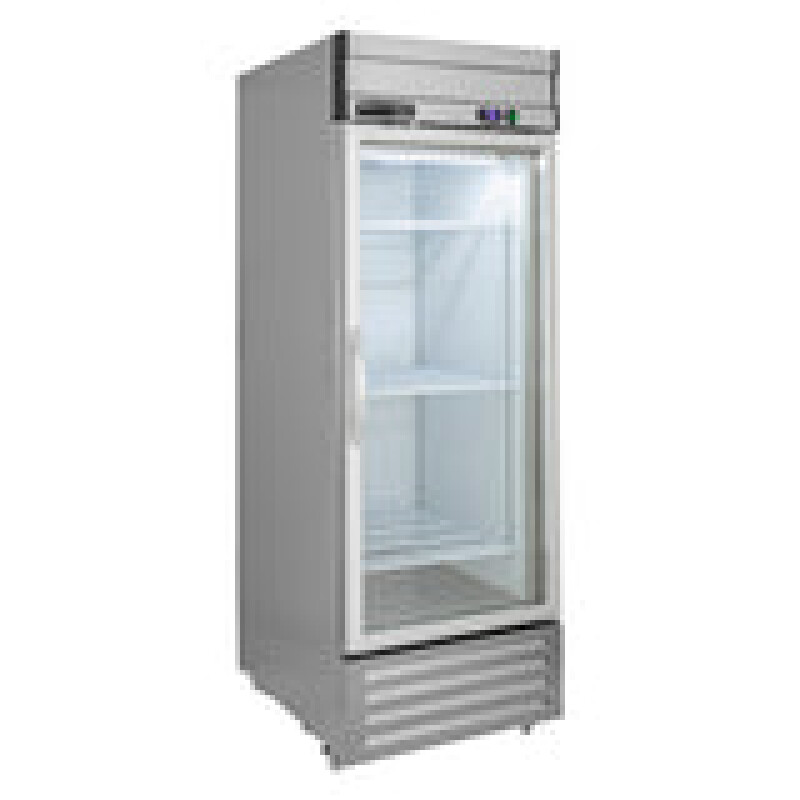Maxx Cold V-Series 1 Glass Door Reach-In Refrigerator, Bottom Mount, in Stainless Steel MVR23GDHC