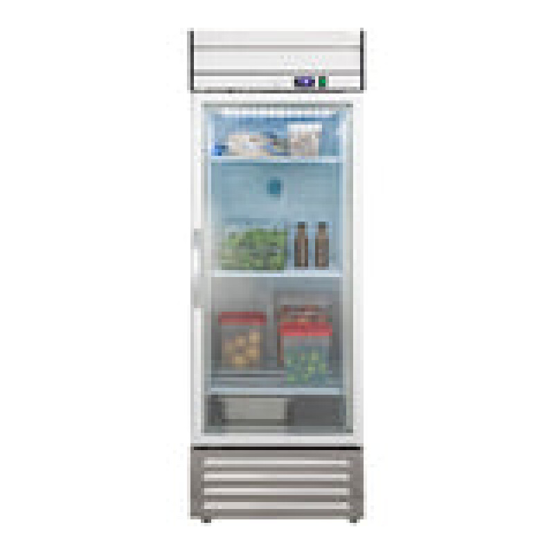 Maxx Cold V-Series 1 Glass Door Reach-In Refrigerator, Bottom Mount, in Stainless Steel MVR23GDHC