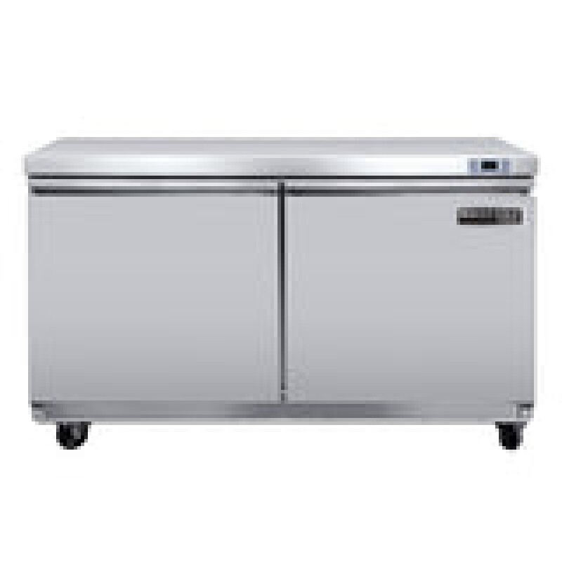 Maxx Cold V-Series 2 Door Undercounter Refrigerator, in Stainless Steel MVR48UHC
