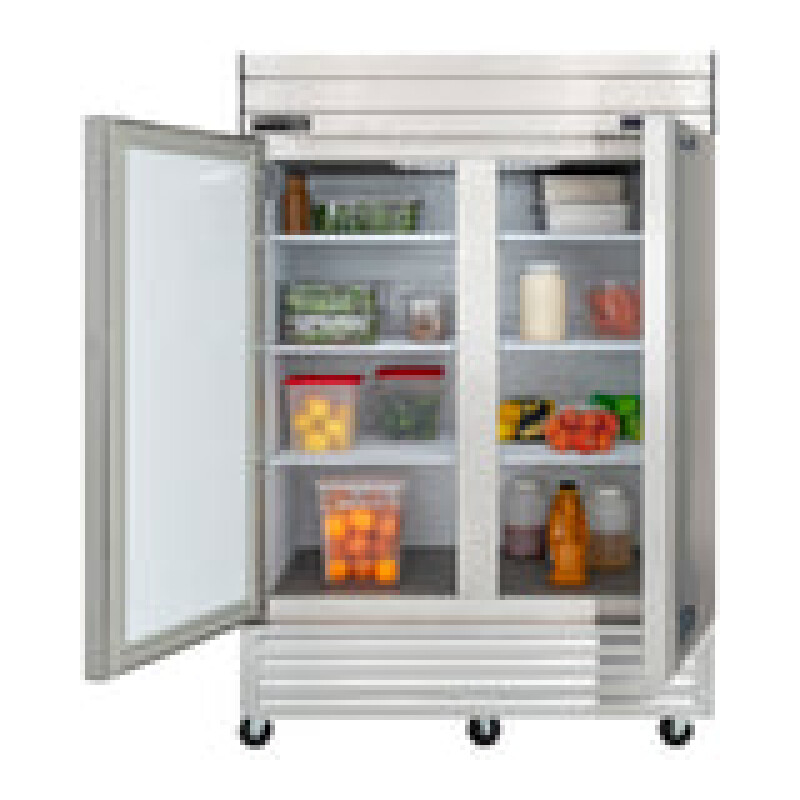 Maxx Cold V-Series 2 Solid Door Reach-In Refrigerator, Bottom Mount, in Stainless Steel MVR49FDHC