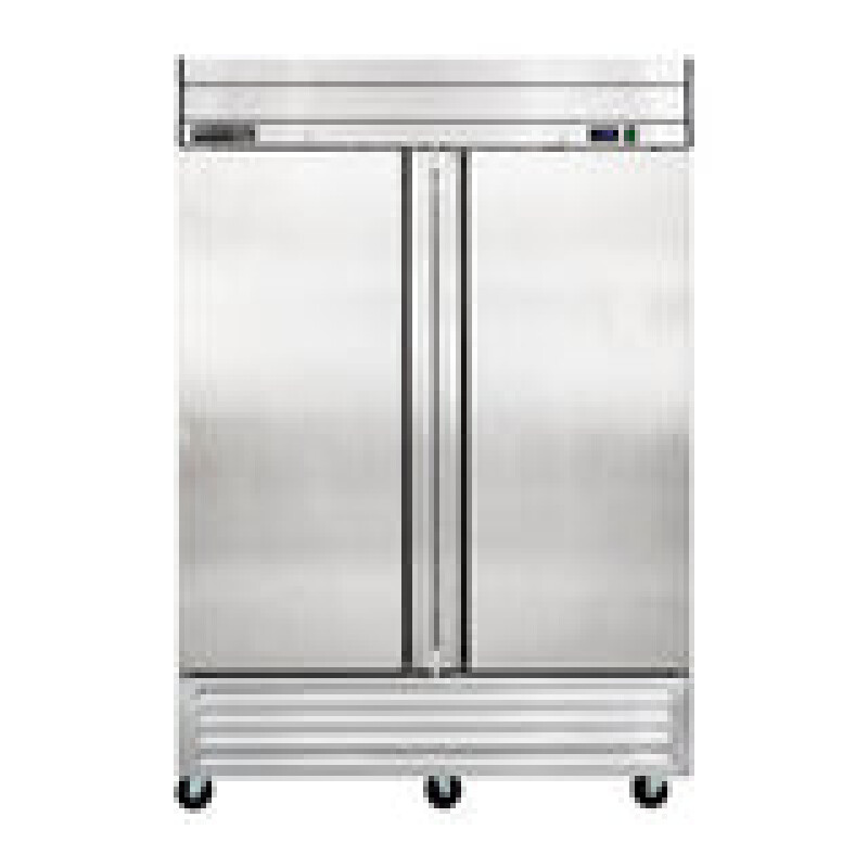 Maxx Cold V-Series 2 Solid Door Reach-In Refrigerator, Bottom Mount, in Stainless Steel MVR49FDHC