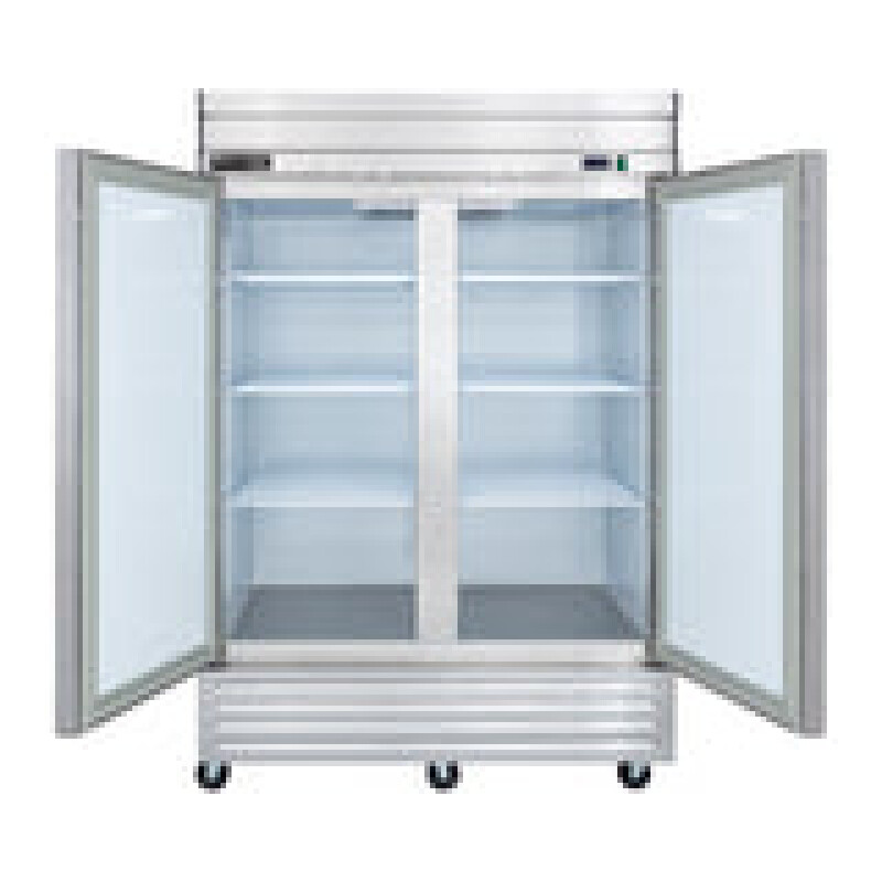 Maxx Cold V-Series 2 Solid Door Reach-In Refrigerator, Bottom Mount, in Stainless Steel MVR49FDHC