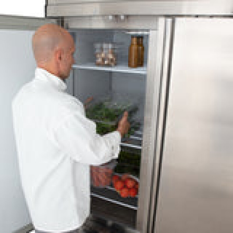 Maxx Cold V-Series 3 Solid Door Reach-In Refrigerator, Bottom Mount, in Stainless Steel MVR72FDHC