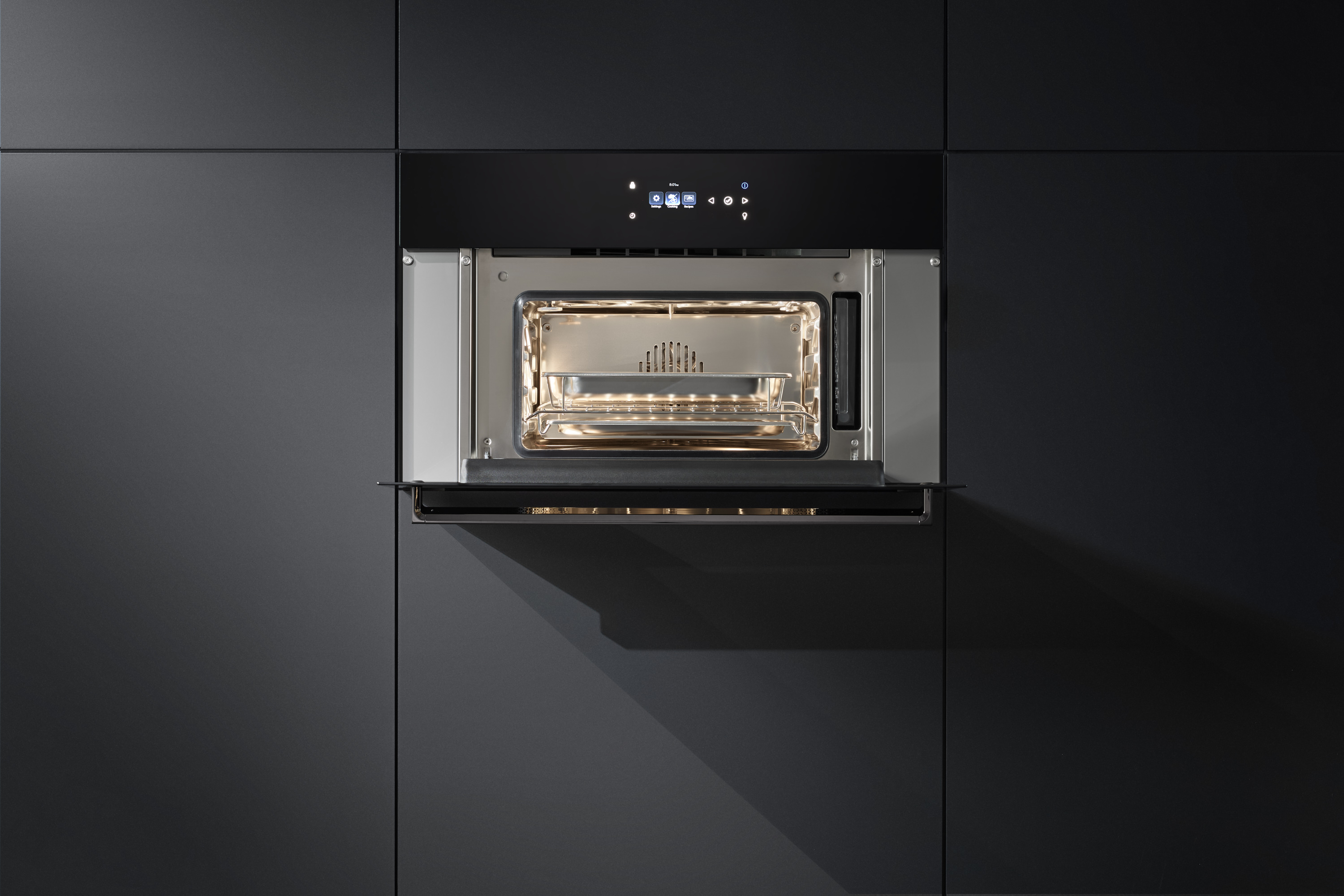 30"W. Steam Convection Oven Black Glass MVSOC6301BG