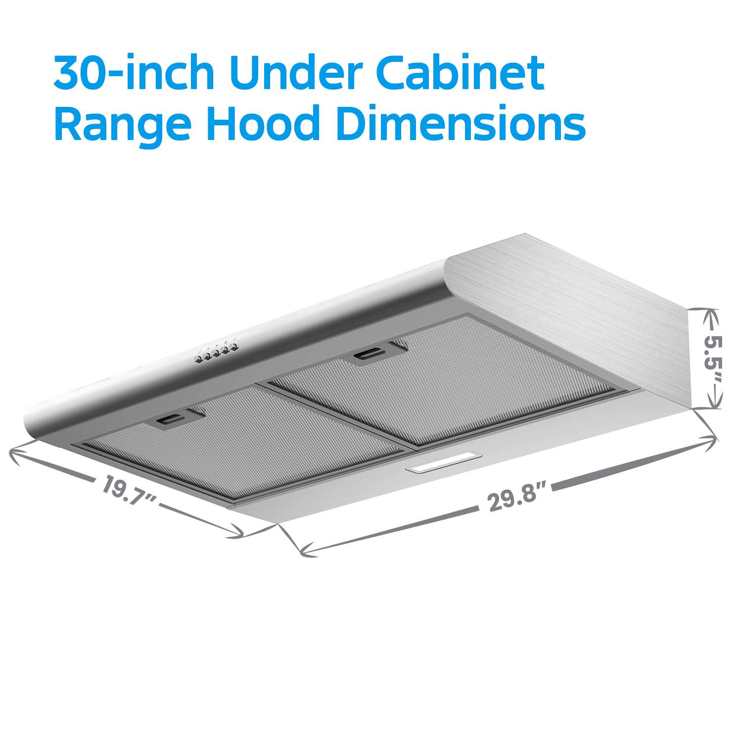 30" 100 CFM Under-the-Cabinet Range Hood MVU30W4AST