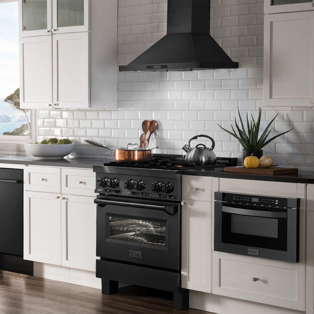 24 In. 1.2 Cu. Ft. Built-in Microwave Drawer In Black Stainless Steel MWD1BS