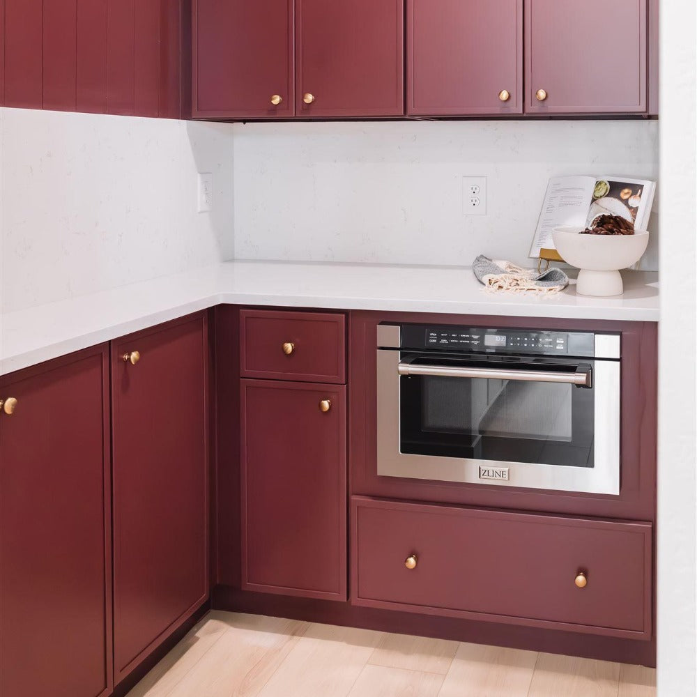 24 In. 1.2 Cu. Ft. Built-in Microwave Drawer With A Traditional Handle In Stainless Steel MWD1H