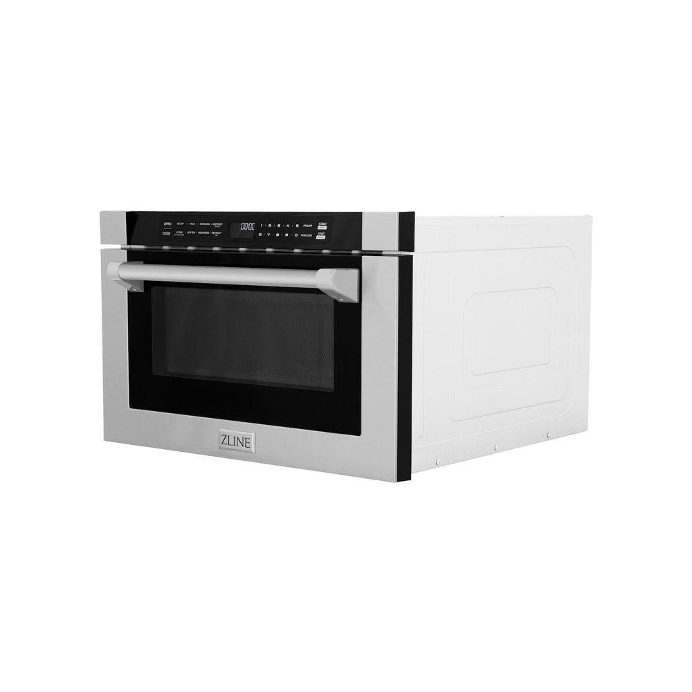 24 In. 1.2 Cu. Ft. Built-in Microwave Drawer With A Traditional Handle In Stainless Steel MWD1H