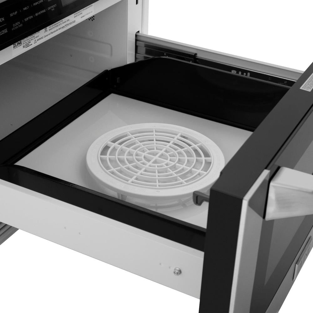 24 In. 1.2 Cu. Ft. Built-in Microwave Drawer With A Traditional Handle In Stainless Steel MWD1H