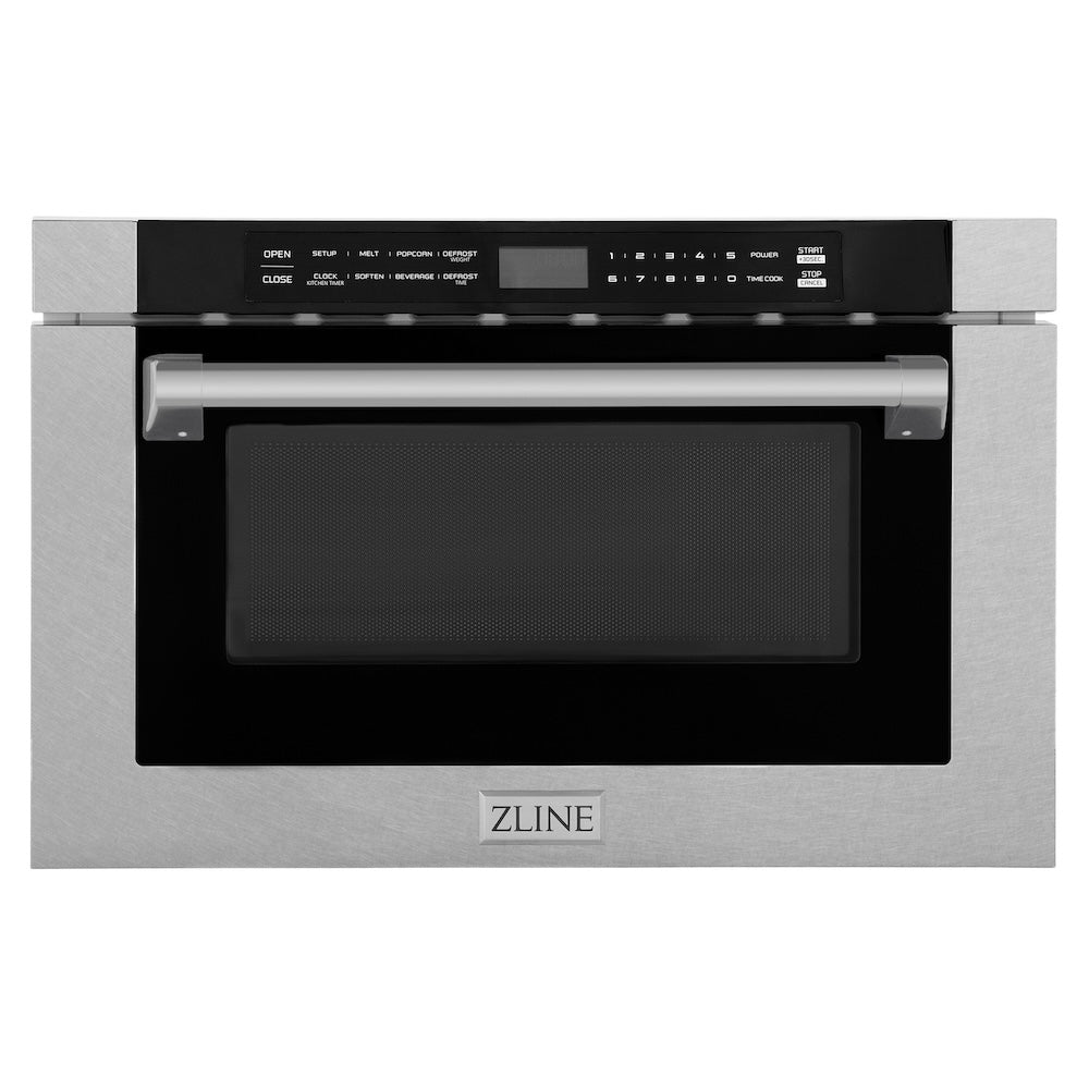 24 In. 1.2 Cu. Ft. Built-in Microwave Drawer With A Traditional Handle In Satin Stainless Steel MWD1SSH