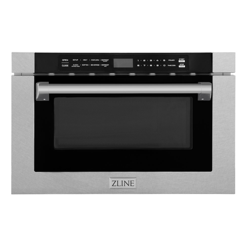 24 In. 1.2 Cu. Ft. Built-in Microwave Drawer With A Traditional Handle In Satin Stainless Steel MWD1SSH
