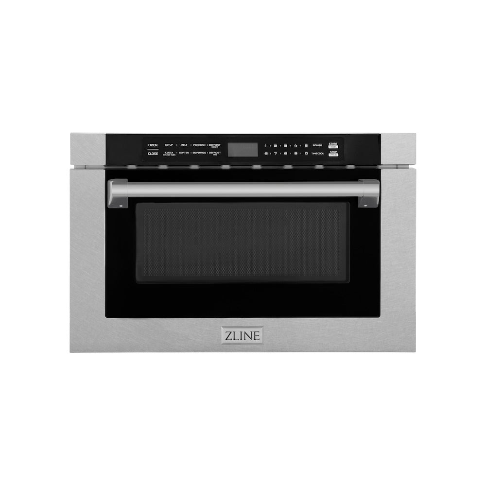24 In. 1.2 Cu. Ft. Built-in Microwave Drawer With A Traditional Handle In Satin Stainless Steel MWD1SSH