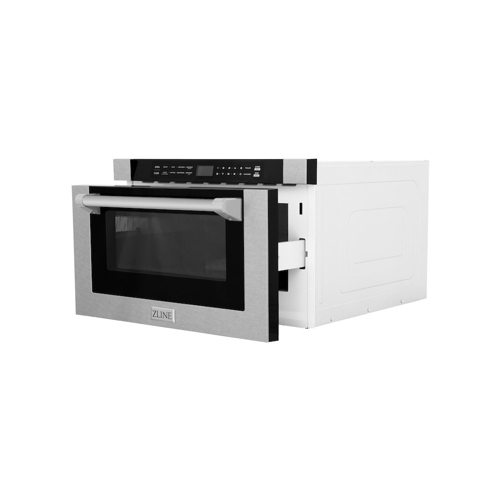 24 In. 1.2 Cu. Ft. Built-in Microwave Drawer With A Traditional Handle In Satin Stainless Steel MWD1SSH