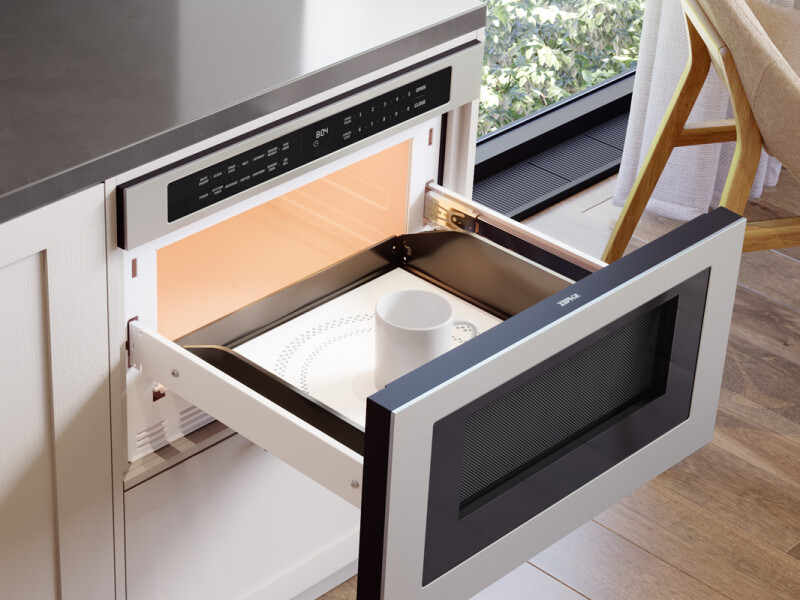Microwave Drawer, 24in, Built-In, SS, 1.2cf view 2
